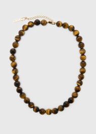 Tiger Eye Beaded Necklace