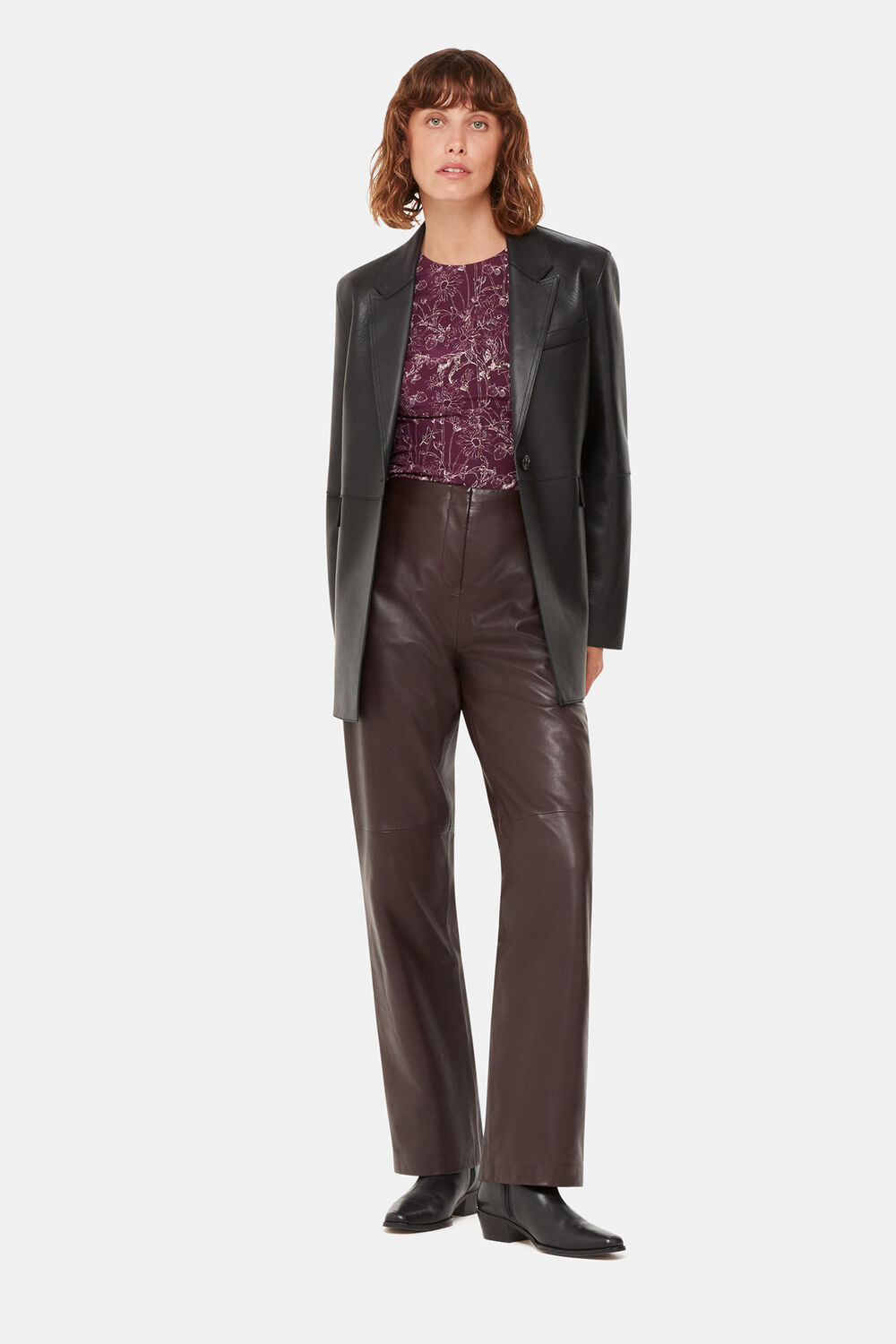 Strawberry Plant Silk Top