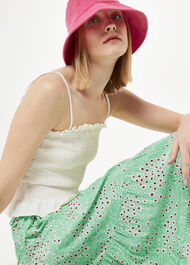 Daisy Meadow Tie Side Skirt