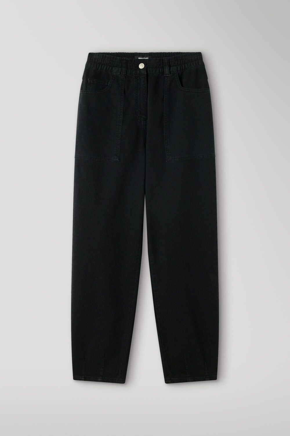 Black Full Length Cotton Trouser