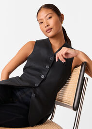 Petite Molly Linen Waistcoat