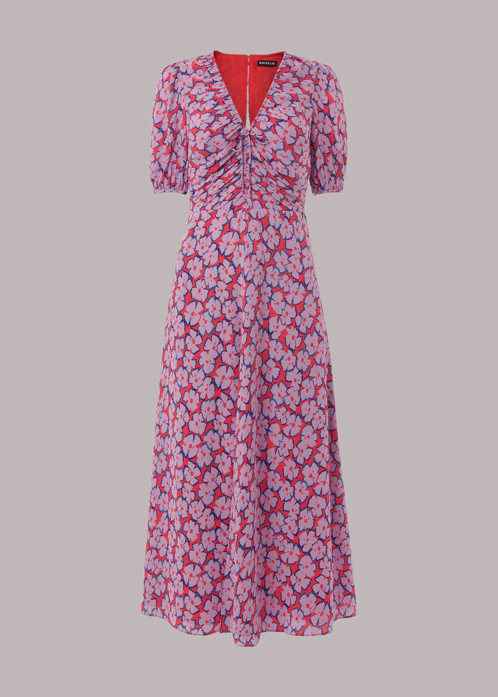 Petite Farfalle Flower Midi Dress