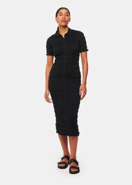 Monique Shirred Midi Dress