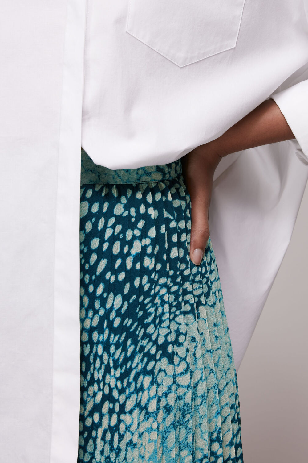 Dalmation Pleated Skirt