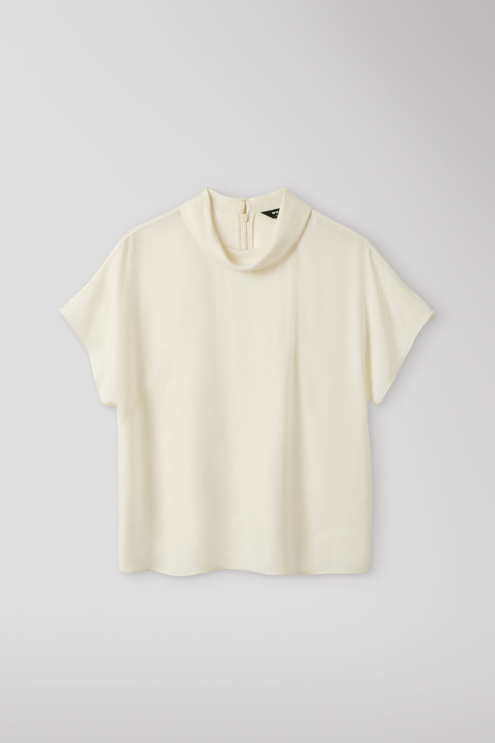 Cowl Neck Short Sleeve Blouse