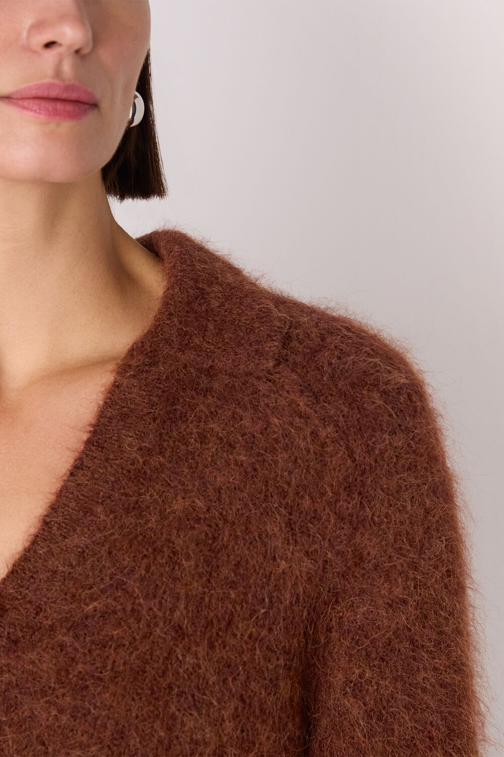 Alpaca Collar Neck Knit