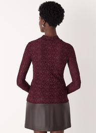 Lace Detail High Neck Top