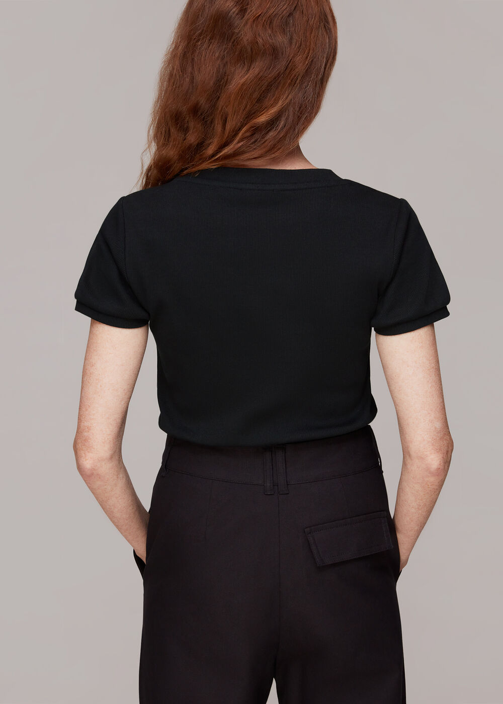 Bella Ribbed Button Up Tee