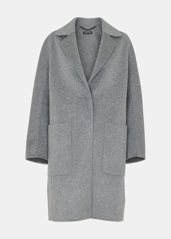 Grey Cassie Double Face Pocket Coat