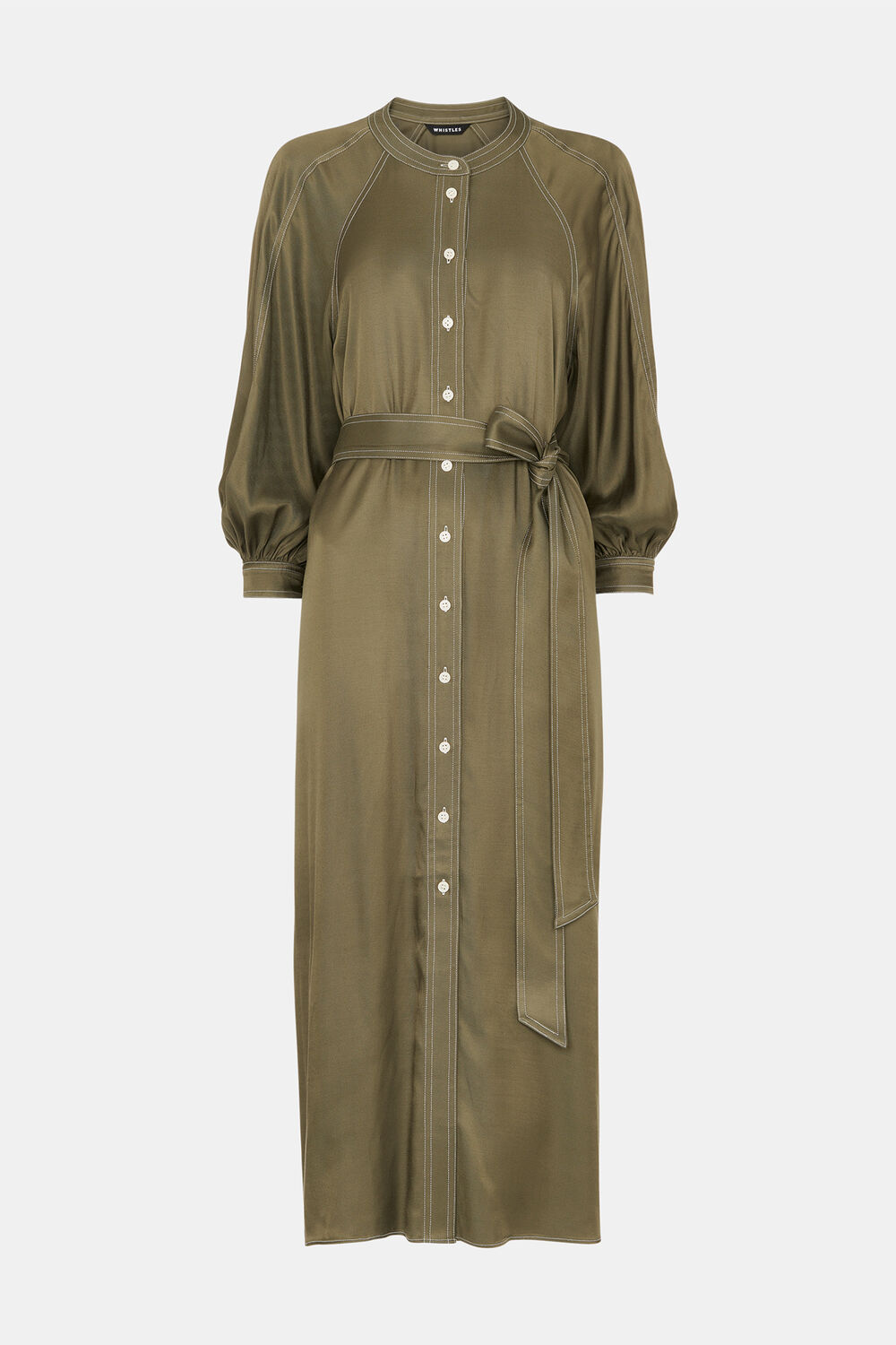 Mabel Topstitch Dress