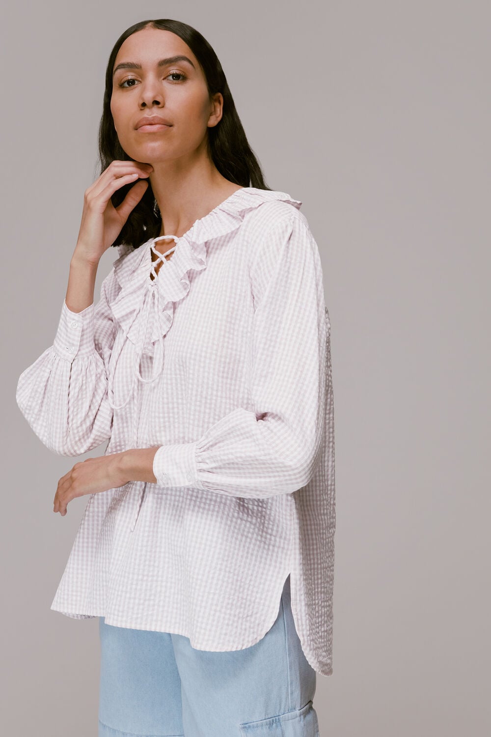 Multicolour Francesca Check Blouse