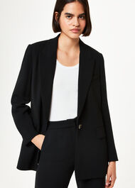Crepe Boyfriend Blazer