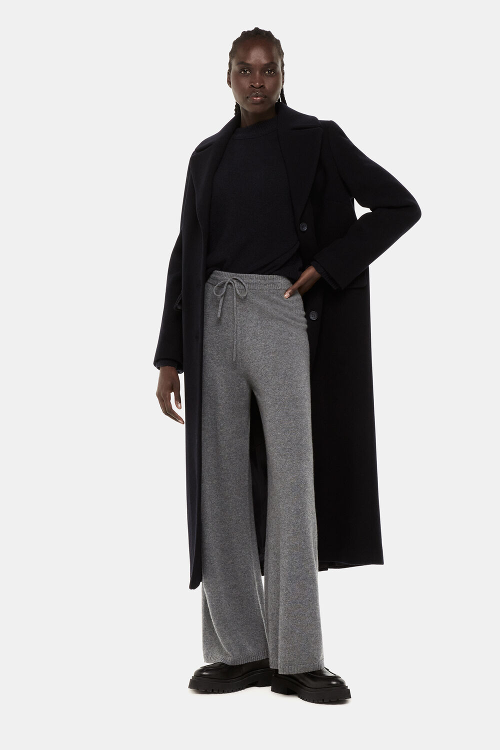 Cashmere Straight Leg Jogger