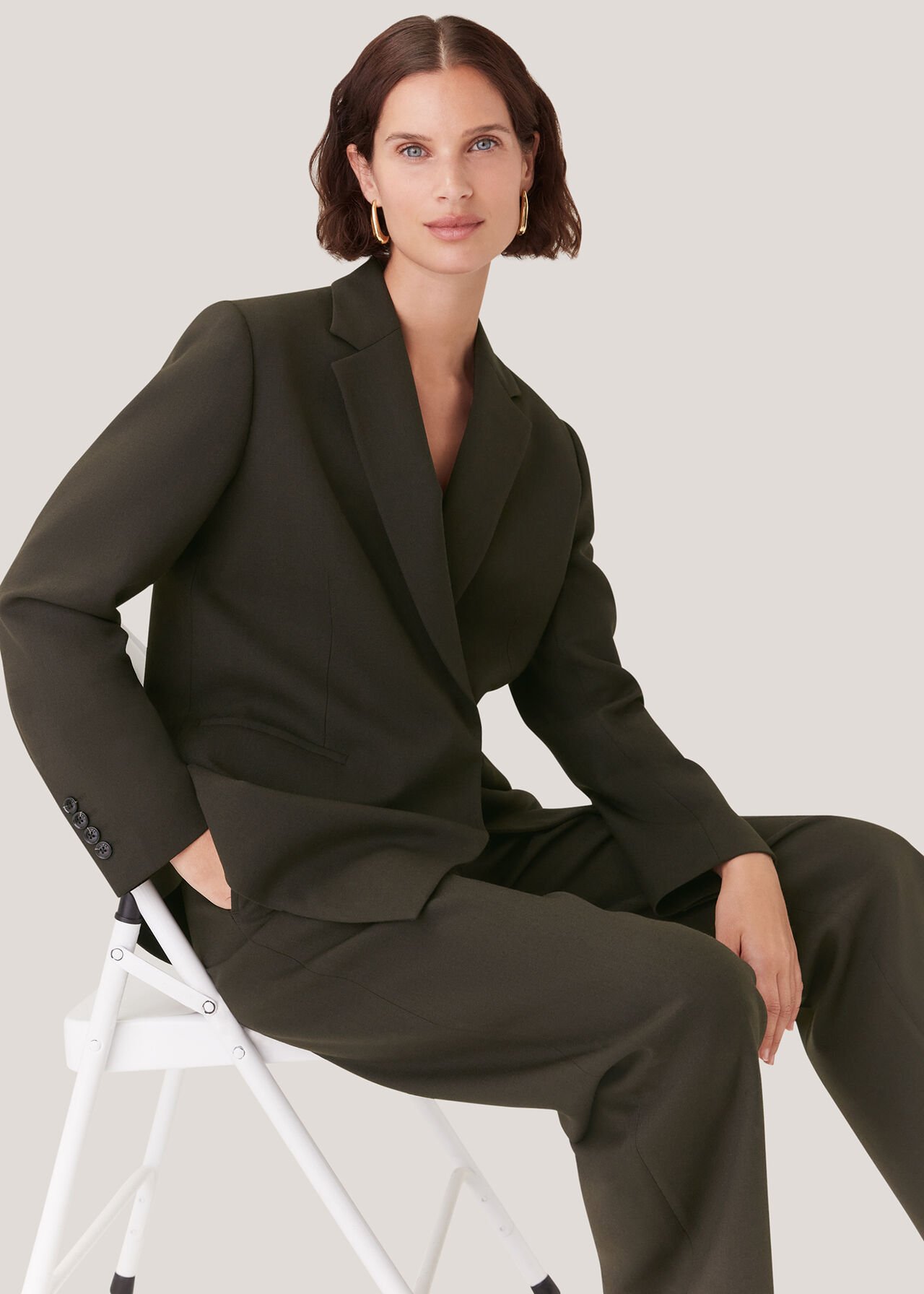 Natalie Wool Blend Blazer