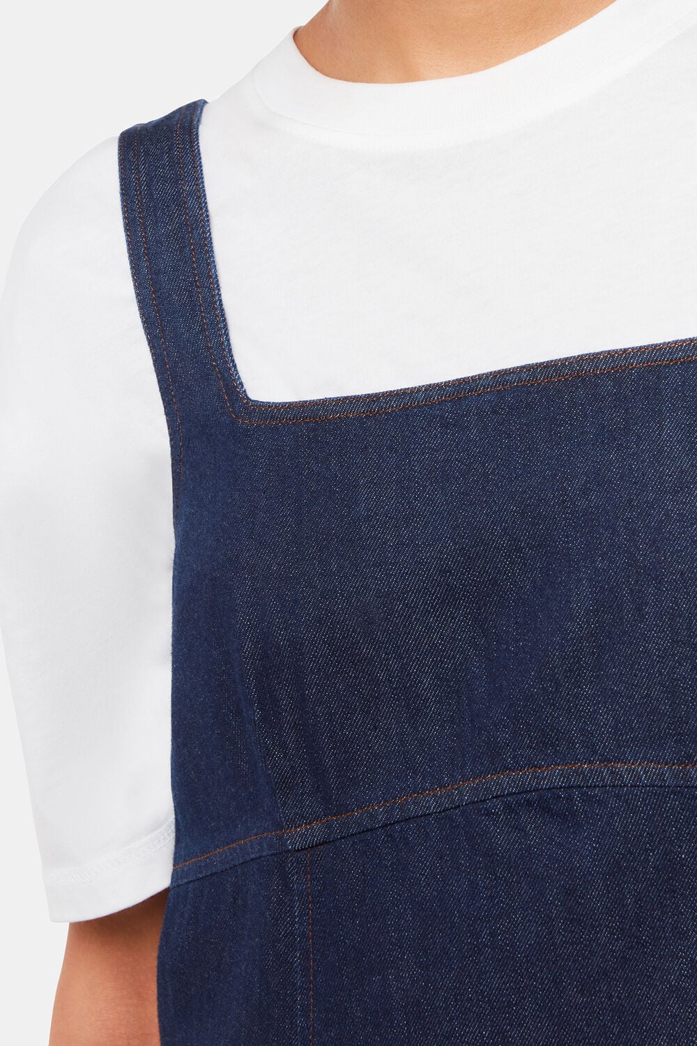 Denim Pinafore Dress