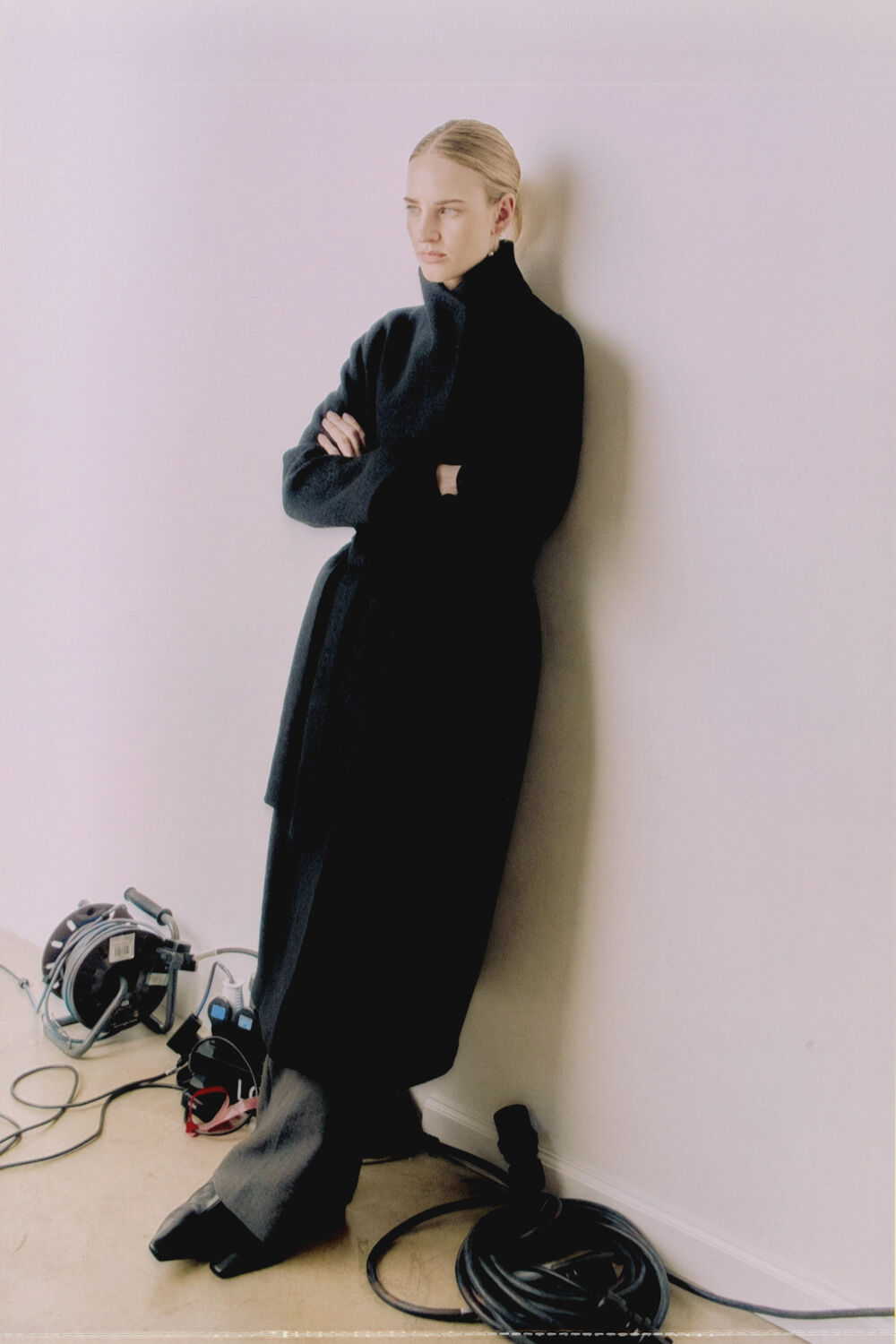 Petite Morgana Wool Funnel Wrap Coat