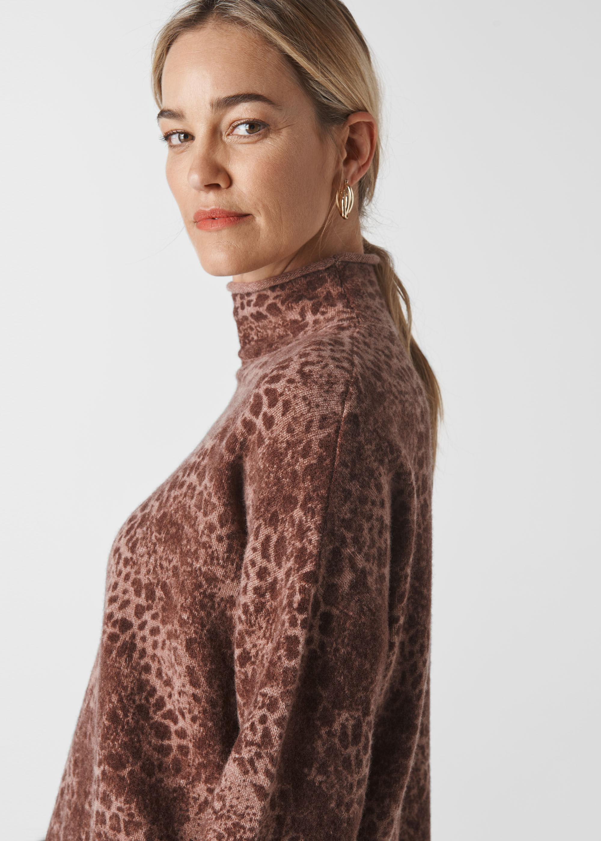 big roll neck jumper