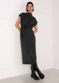 Twist Waist Midi Dress