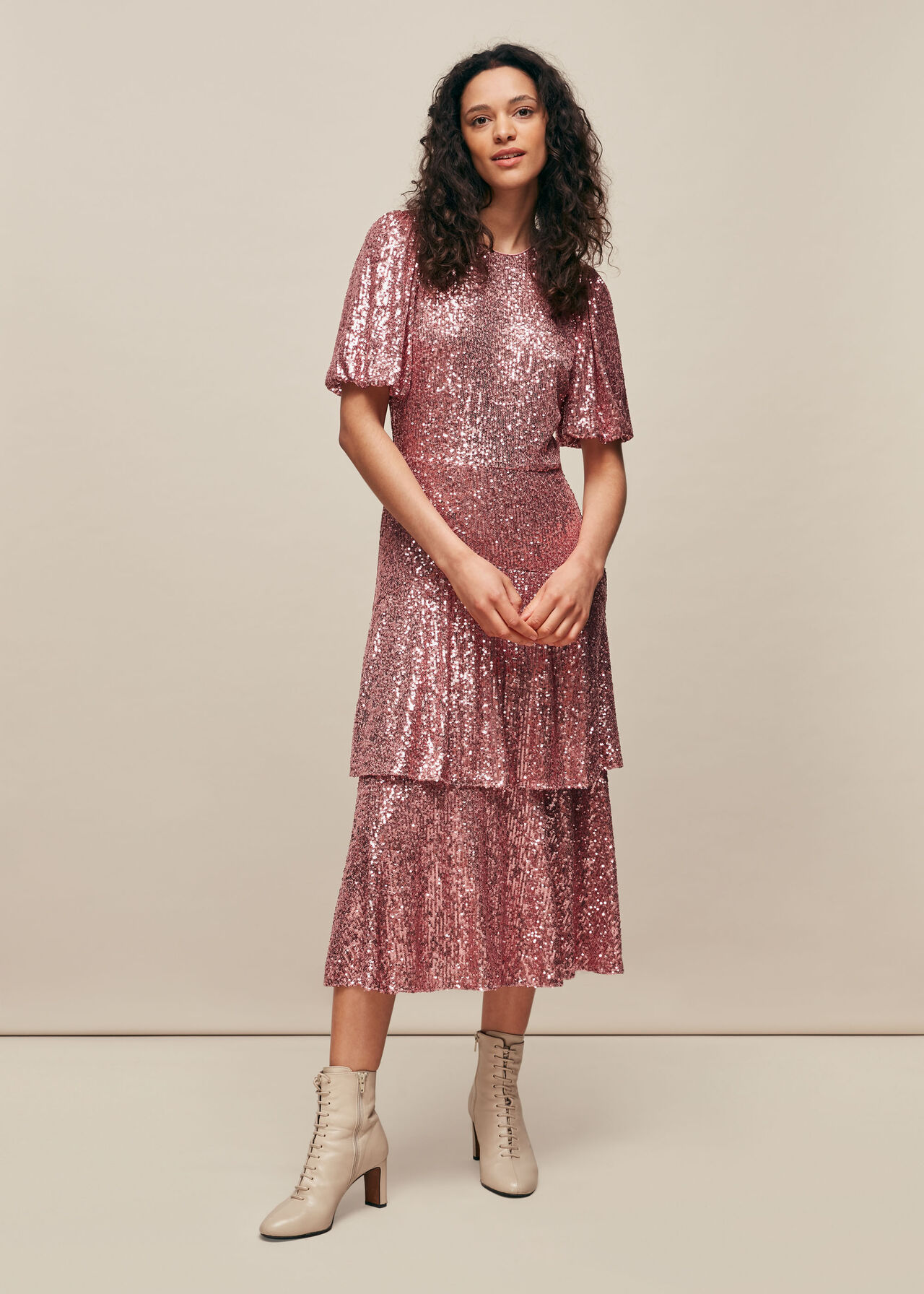 Arabelle Sequin Midi Dress