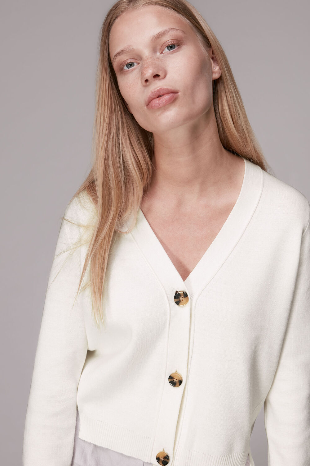 Ivory Eli Buttoned Cardigan