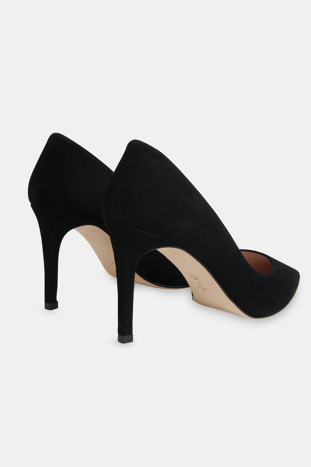 Black Corie Suede Heeled Pump