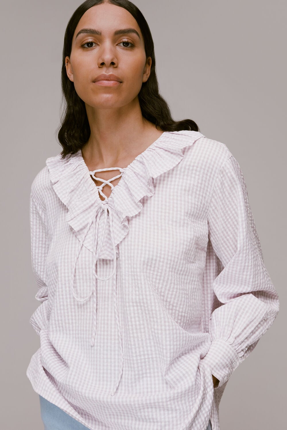 Multicolour Francesca Check Blouse