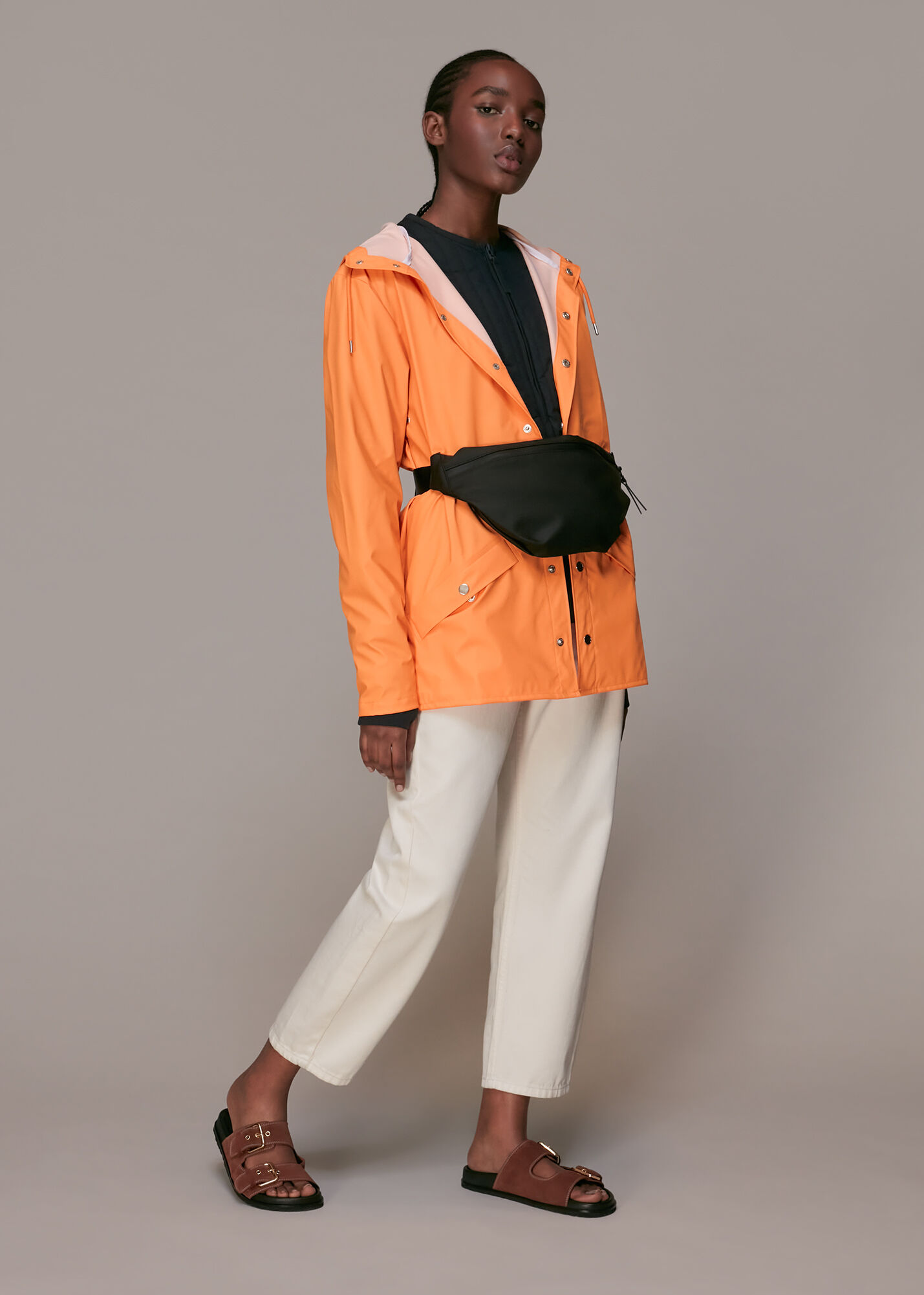 Orange Rains Water Resistant Jacket | WHISTLES | Whistles US |