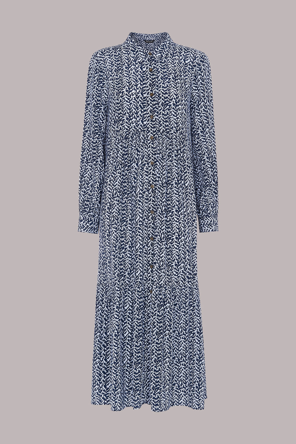 Textured Zig Zag Trapeze Dress