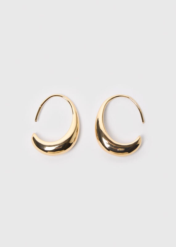 Gold Mini Wire Hoop Earring