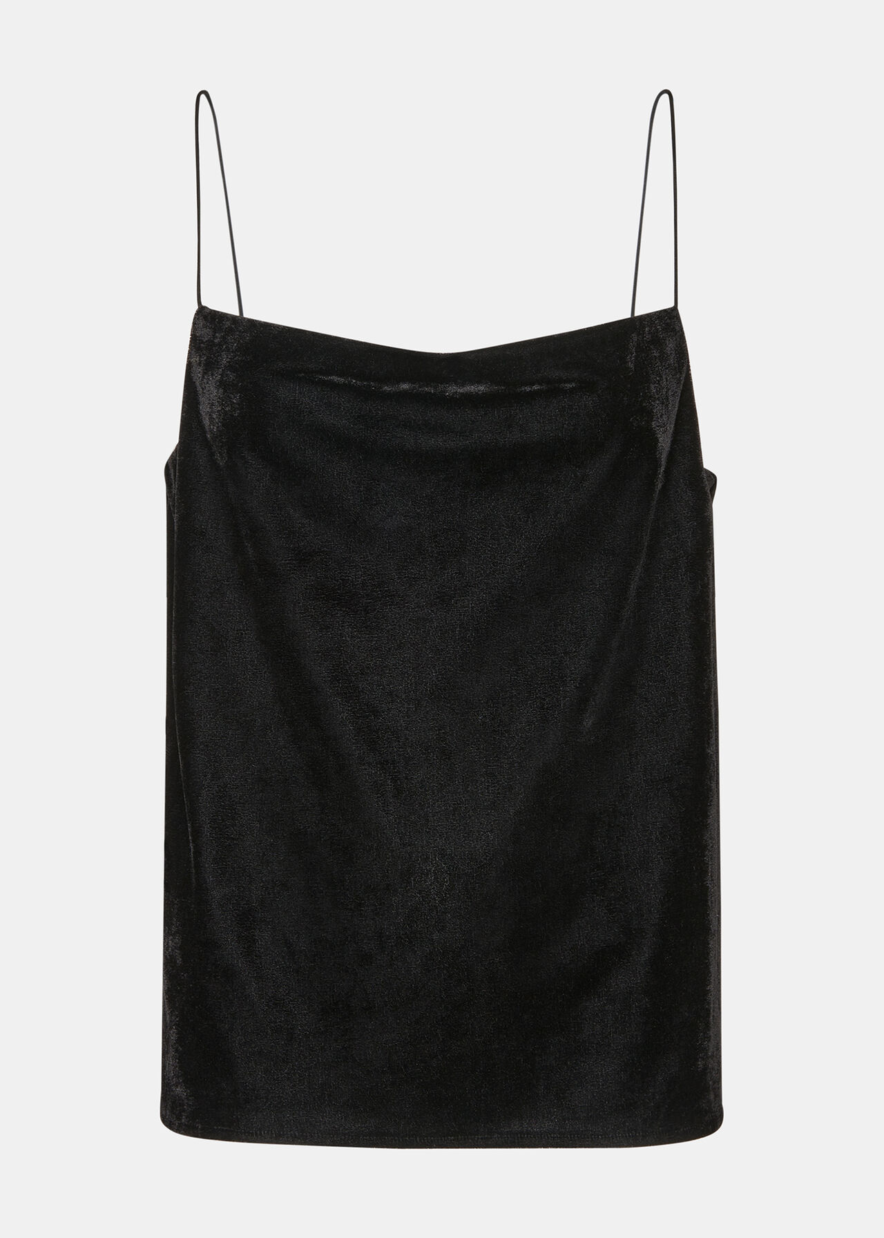 Velvet Cowl Neck Cami Top