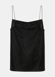 Velvet Cowl Neck Cami Top