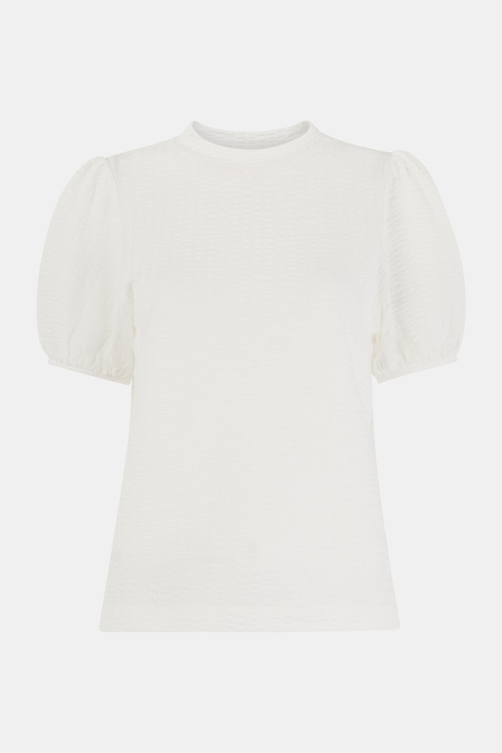 Texture Puff Sleeve Top