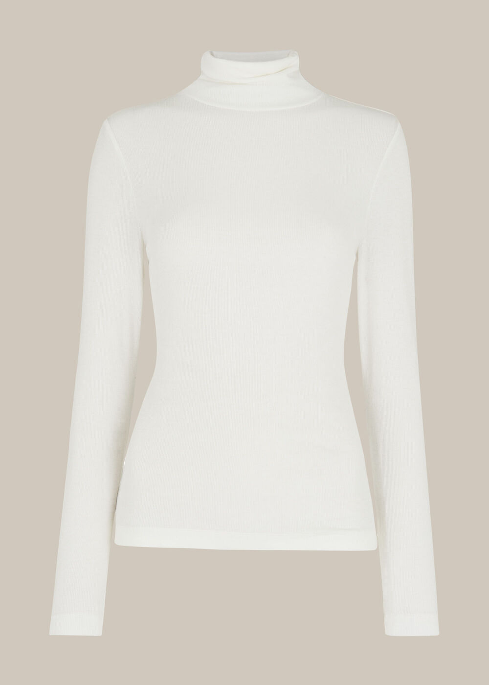 Essential Polo Neck Ivory