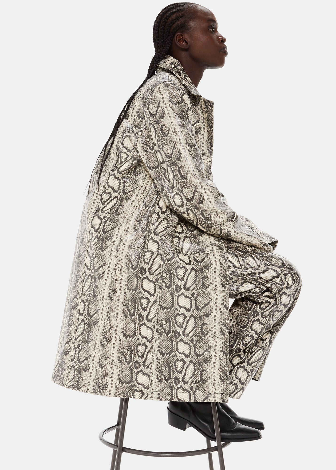 Snake print sales coat zara