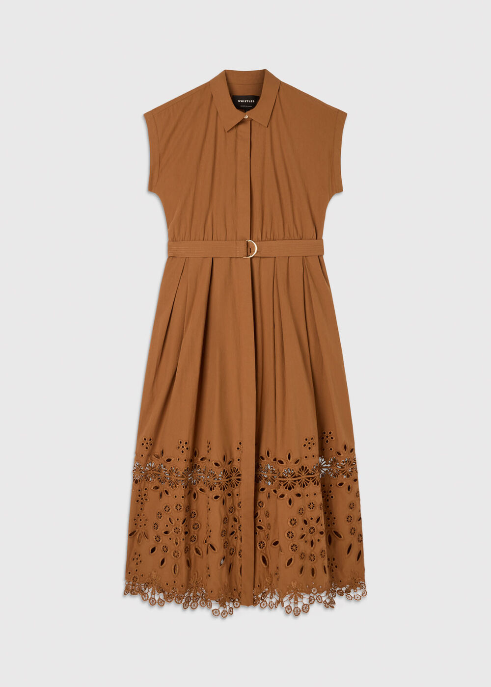 Cotton Broderie Shirt Dress