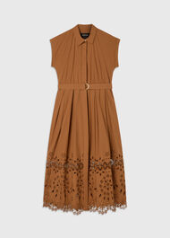 Cotton Broderie Shirt Dress