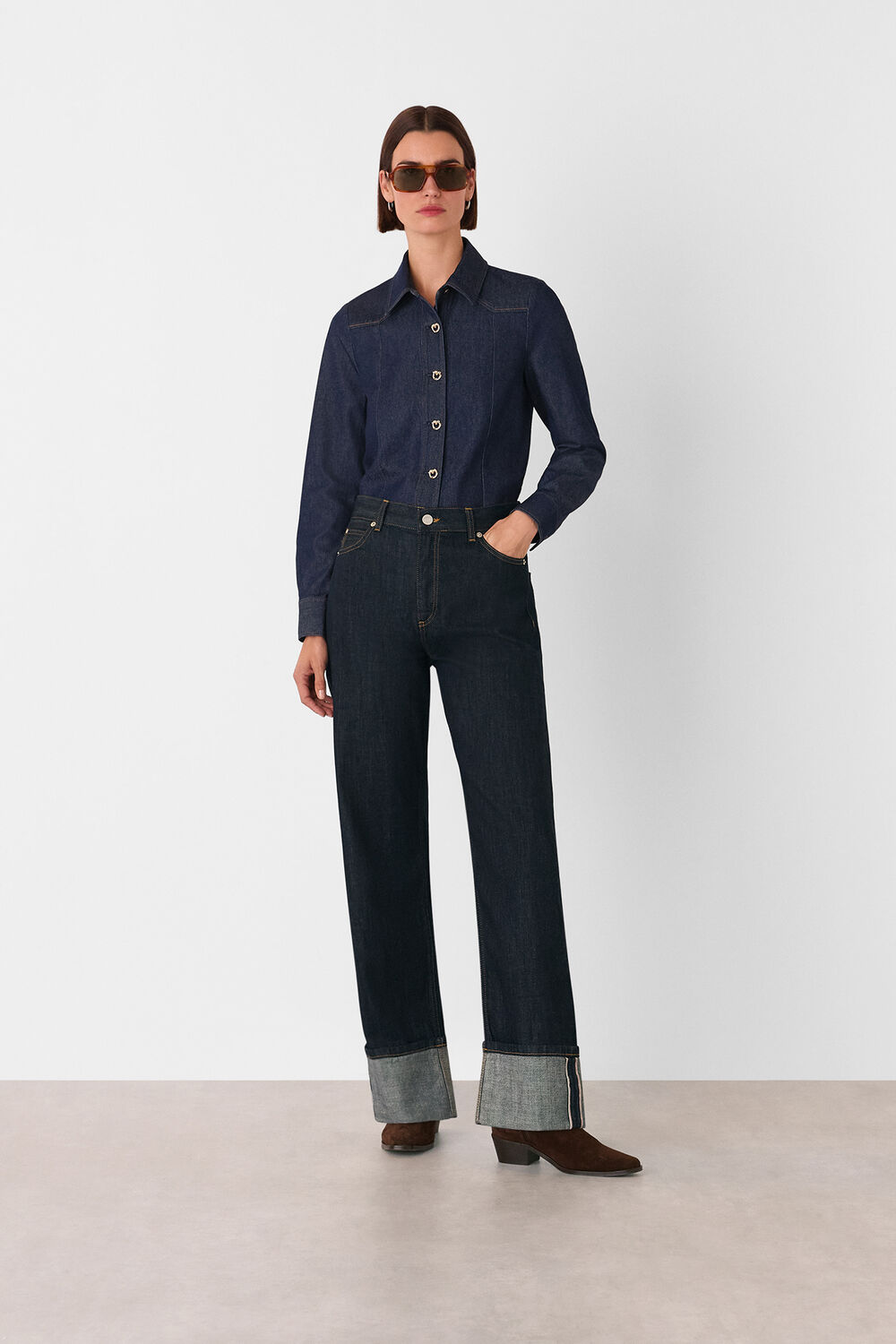 Button Detail Cotton Shirt