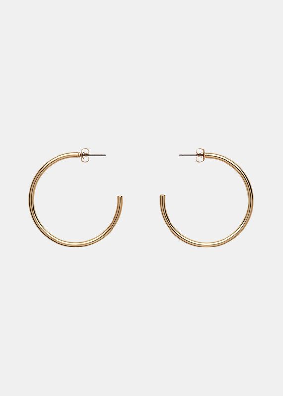 Gold Large Classic Hoop Earring