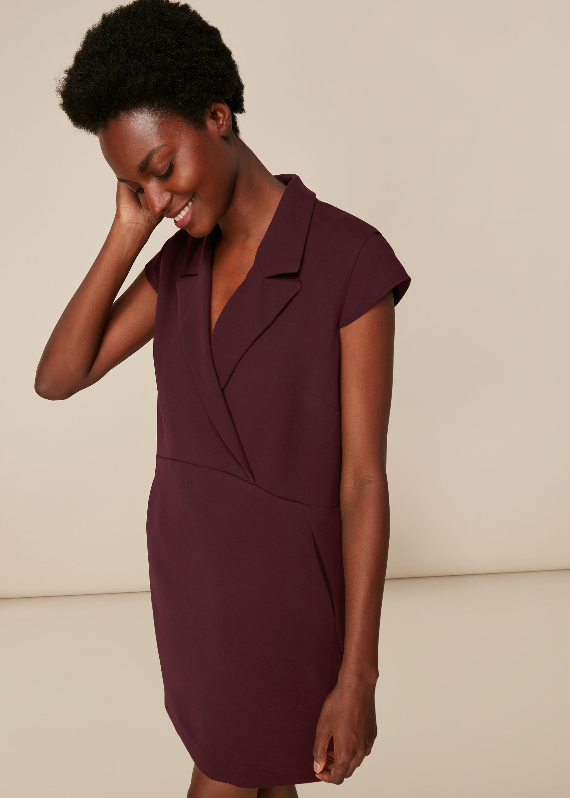 Burgundy tuxedo sale dress