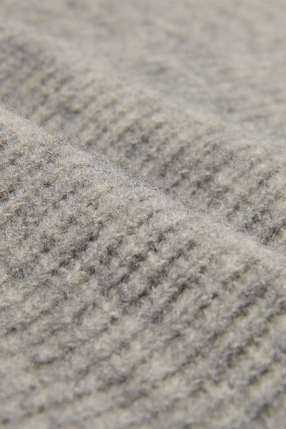 Grey Wool Mix Side Tie Detail Tank