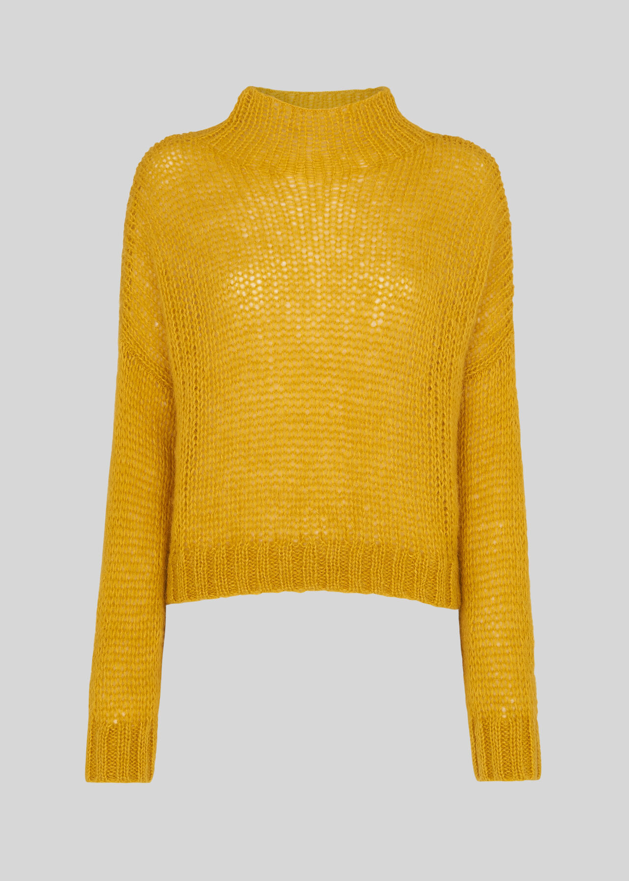 Oversized Textured Knit Yellow
