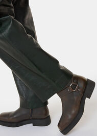 Matteo Burnished Biker Boot