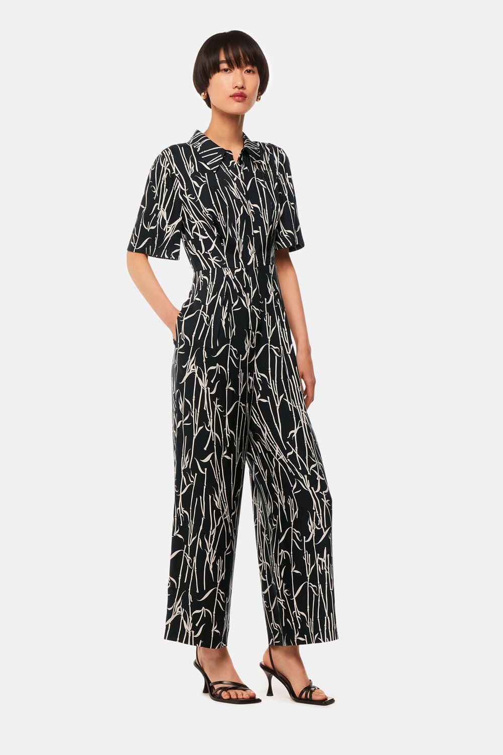 Black Bamboo Shoots Edina Jumpsuit