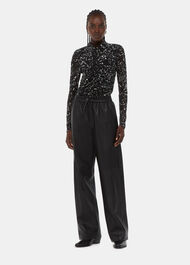 Scribble Bouquet Ruched Top