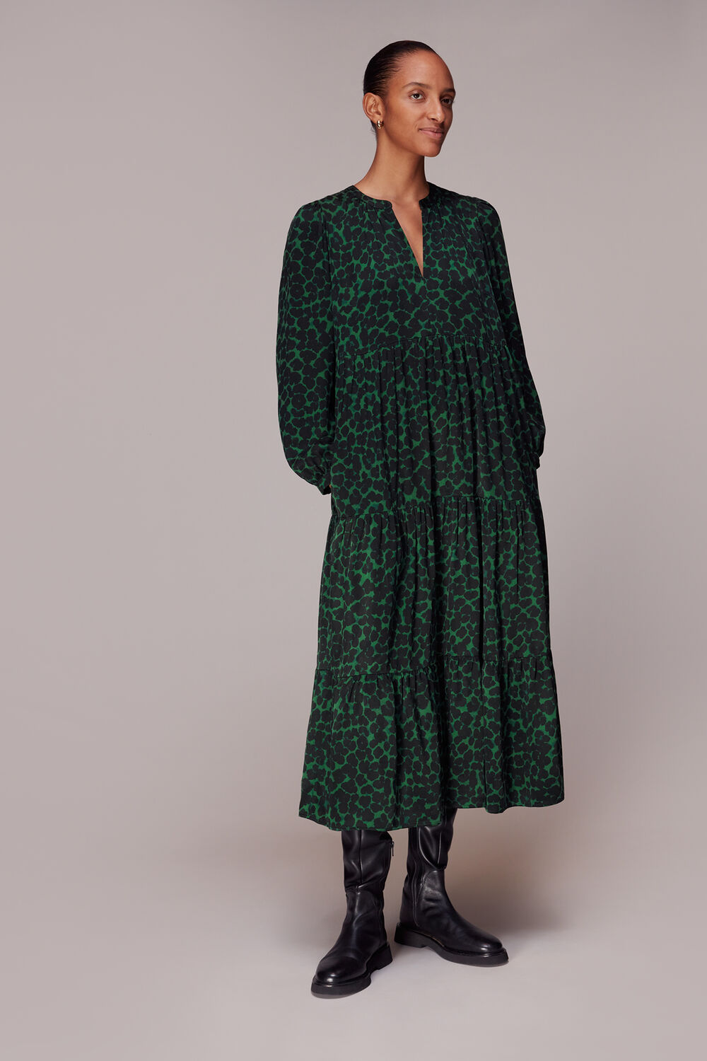 Smudge Animal Trapeze Dress