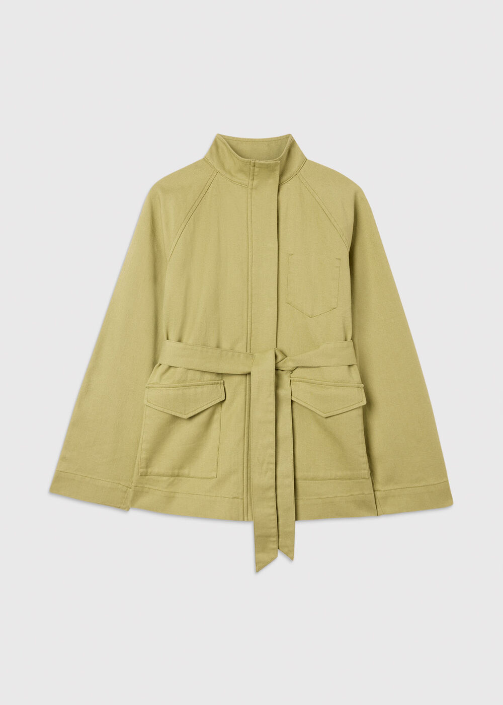Belted Cotton Safari Jacket