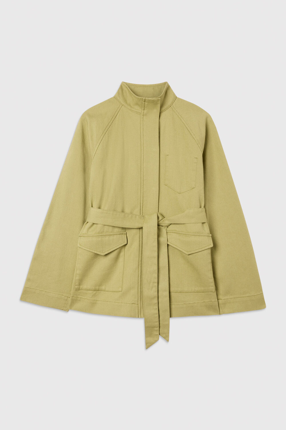 Belted Cotton Safari Jacket