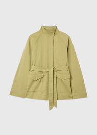 Belted Cotton Safari Jacket