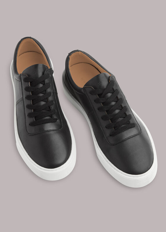 Black Kalie Deep Sole Trainer