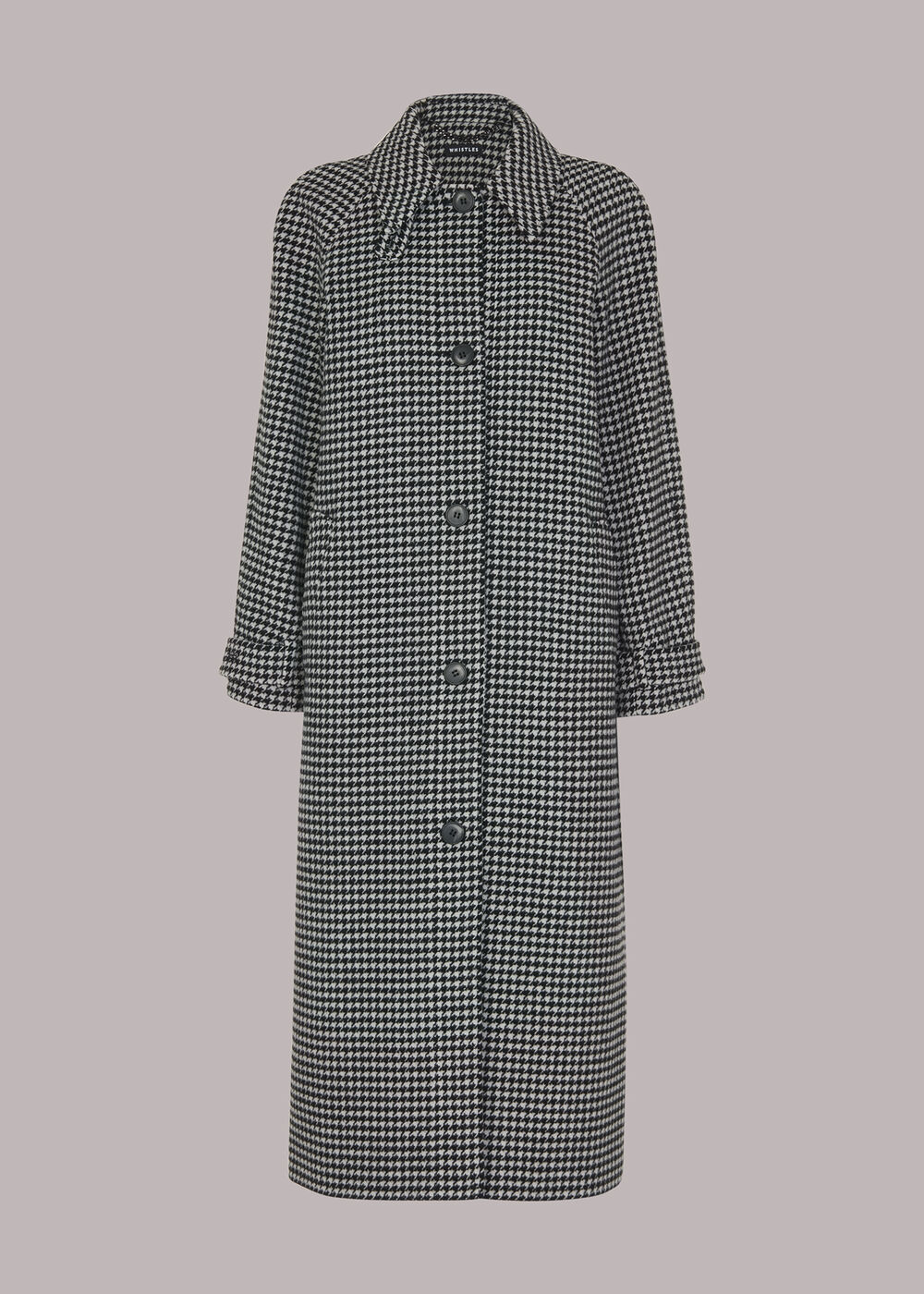 Isobel Wool Dogtooth Car Coat